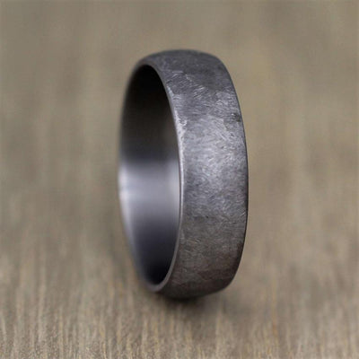 TANTALUM - Textured, Ultra comfort fit, Wedding Ring (7 to 8mm)