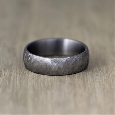 TANTALUM - Textured, Ultra comfort fit, Wedding Ring (7 to 8mm)