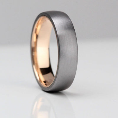 Tantalum & 14K yellow Gold, Ultra comfort fit, Wedding Ring