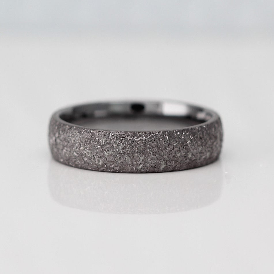 The Asteroid - TANTALUM -  Our Asteroid finish, Ultra comfort fit, Wedding Ring Band