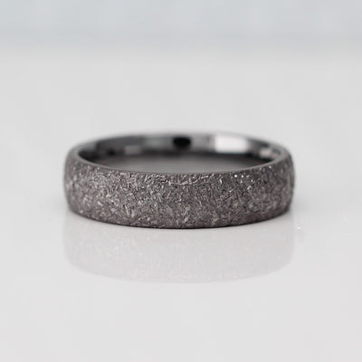 The Asteroid - TANTALUM -  Our Asteroid finish, Ultra comfort fit, Wedding Ring Band