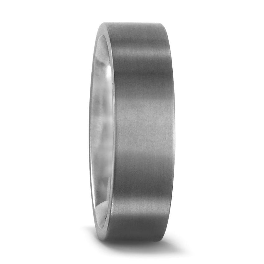 Titanium Wedding Ring Band. Flat court shape brushed/matt finish for men uk