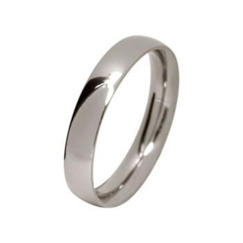 Polished Titanium, Ultra comfort fit, Wedding Ring (5 to 6mm) - The Legend