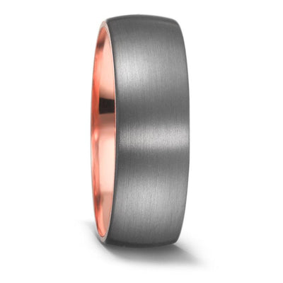 Tantalum & 14K Rose Gold, Ultra comfort fit, Wedding Ring